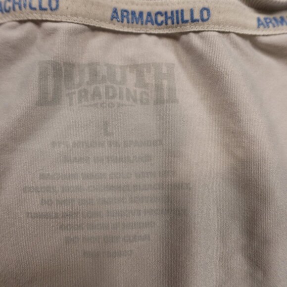 Duluth Trading Armachillo Cooling Deep V-Neck Undershirt Men’s Large Light Gray - Picture 2 of 8